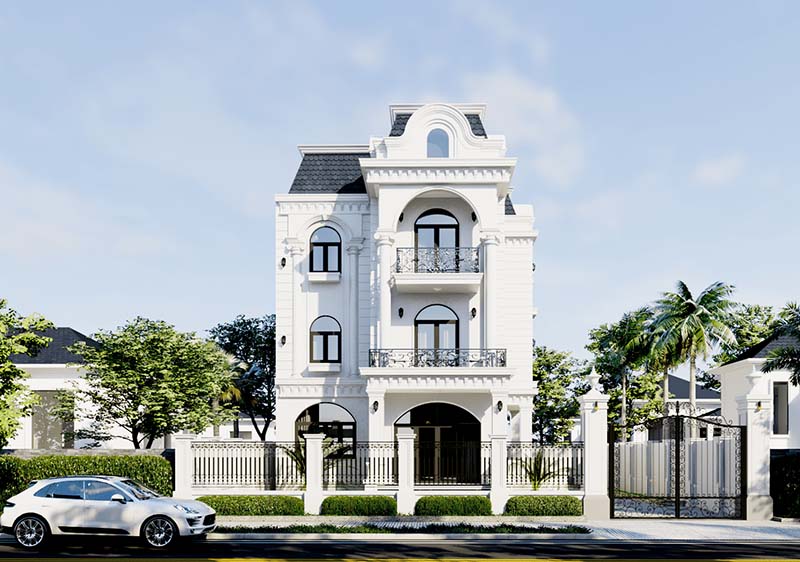 Biệt Thự Mái Mansard 3 Tầng