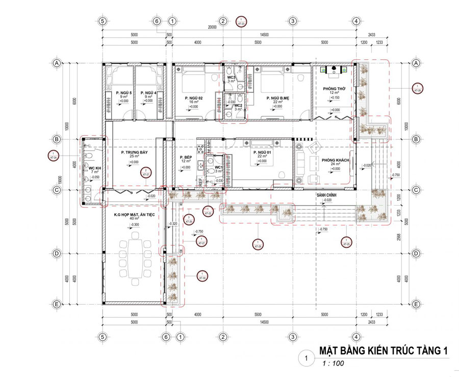 30+ Mẫu Bản Vẽ Nhà Cấp 4 đẹp, đầy đủ & Chi Ti