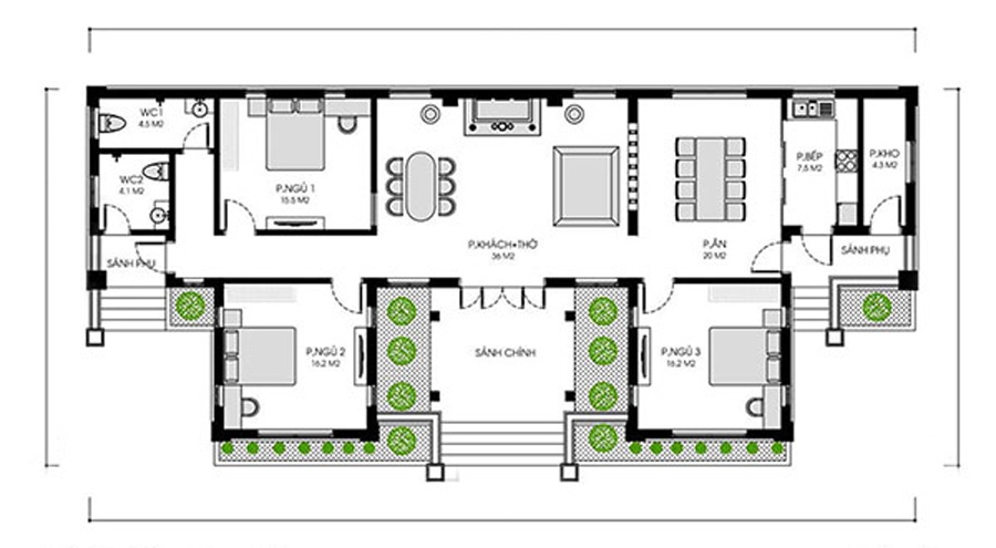 30+ Mẫu Bản Vẽ Nhà Cấp 4 đẹp, đầy đủ & Chi Ti