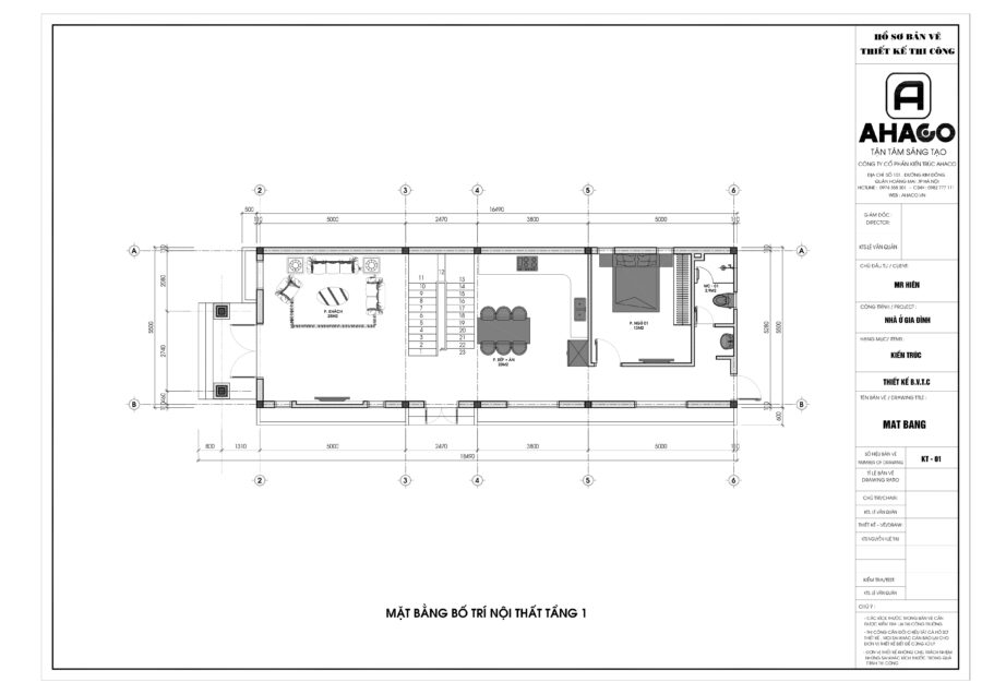 Mặt bằng 2D nhà chữ L 2 tầng 80m2 mái thái