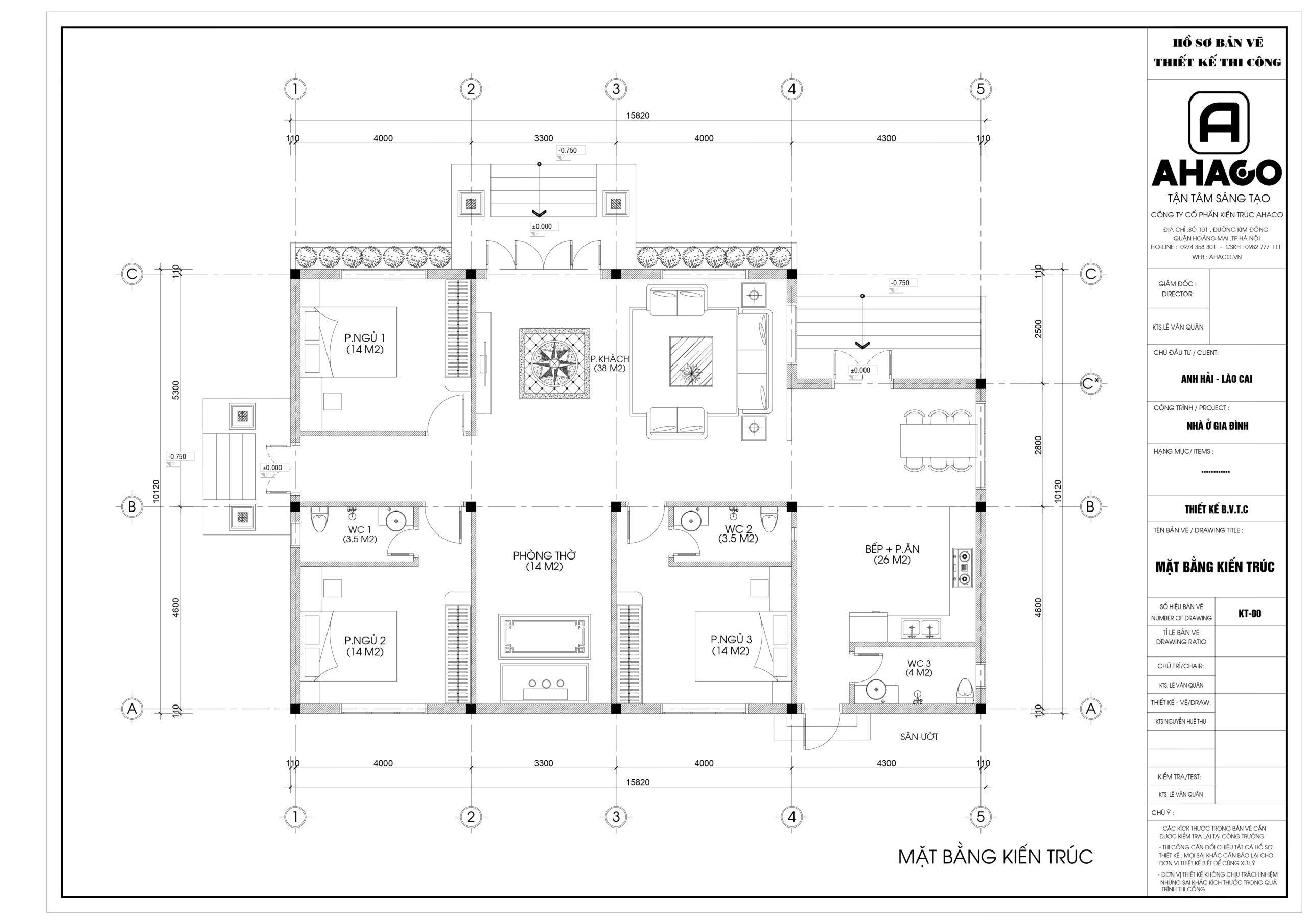 Bản vẽ mặt bằng mẫu nhà cấp 4 mái nhật tân cổ điển