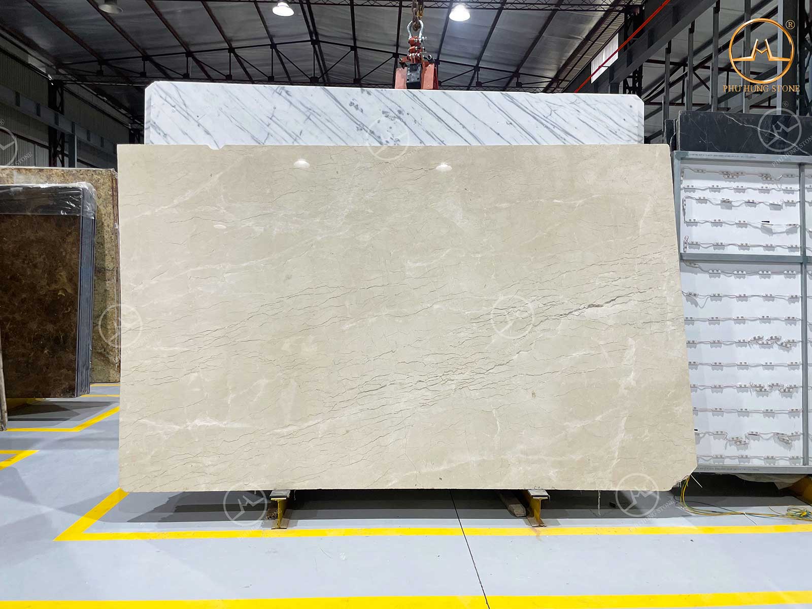 Mẫu đá Marble Vàng Kem Cream Marfil đẹp Nhẹ Nhàng